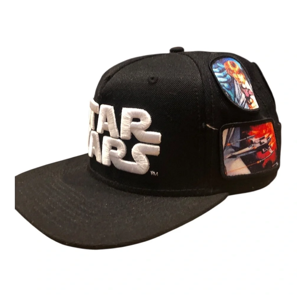 Star Wars Color Omni Patch Snapback Flat Brim Cap Hat